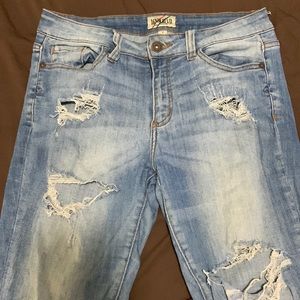 size 7 ripped jeans